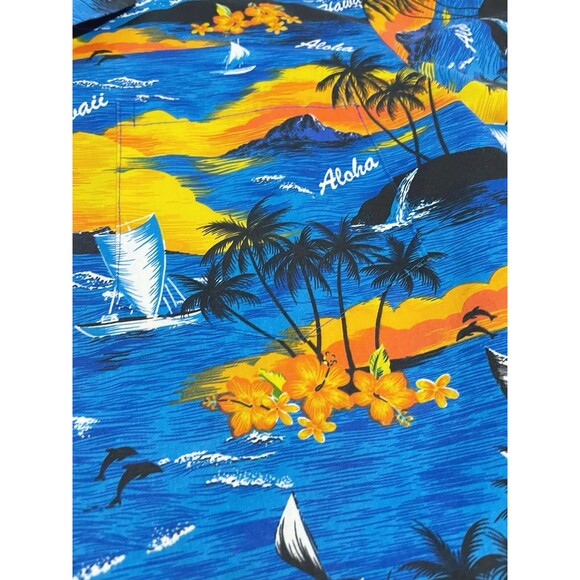 Boys E&K fashion hawaiian USA Size Medium short sleeve shirt - Picture 4 of 4